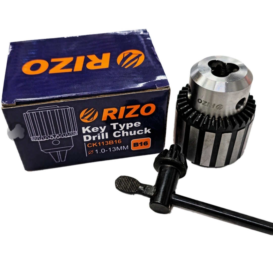 سه نظام دریل آچاری صنعتی سایز ( ۱_۱۳ ) B16 برند RIZO مدل CK113B16