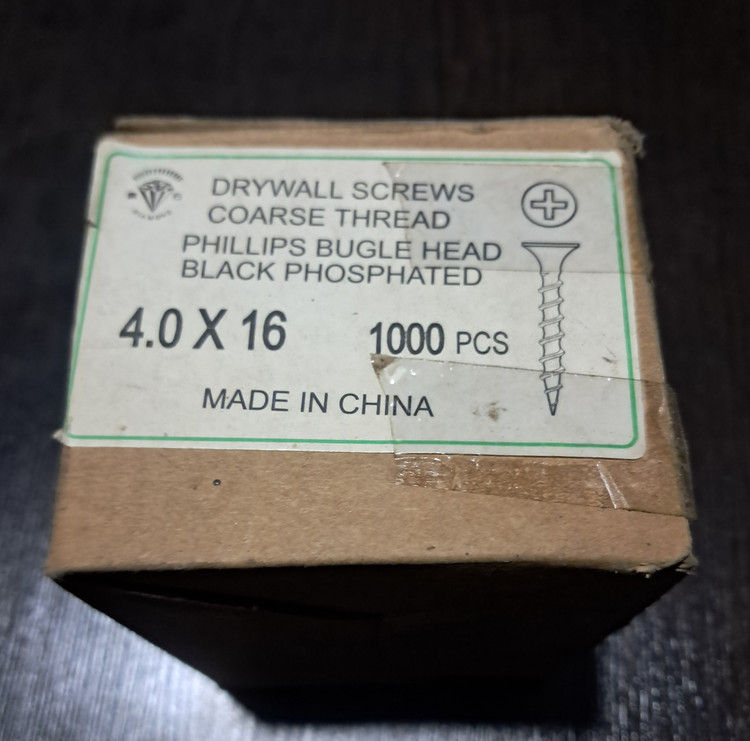 پیچ ام دی اف mdf سایز ۴ × 16 میلیمتر بسته ۱۰۰۰عددی