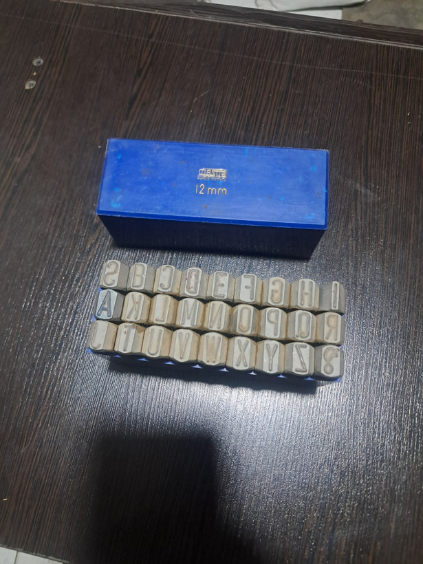 سنبه حروف کوب سایز ۱۲ میلیمتر برند ماسوس آلمانی